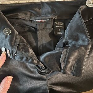New York & Company Shiny Black Trousers